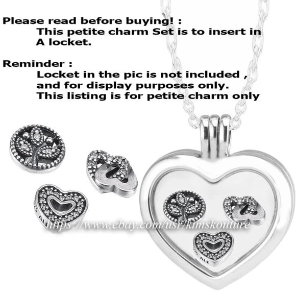 Pandora Love & Family 3 Set Petites Charm 792022CZ - Picture 1 of 1